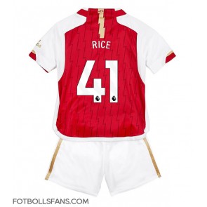 Arsenal Declan Rice #41 Replika Hemmatröja Barn 2023-24 Kortärmad (+ Korta byxor)
